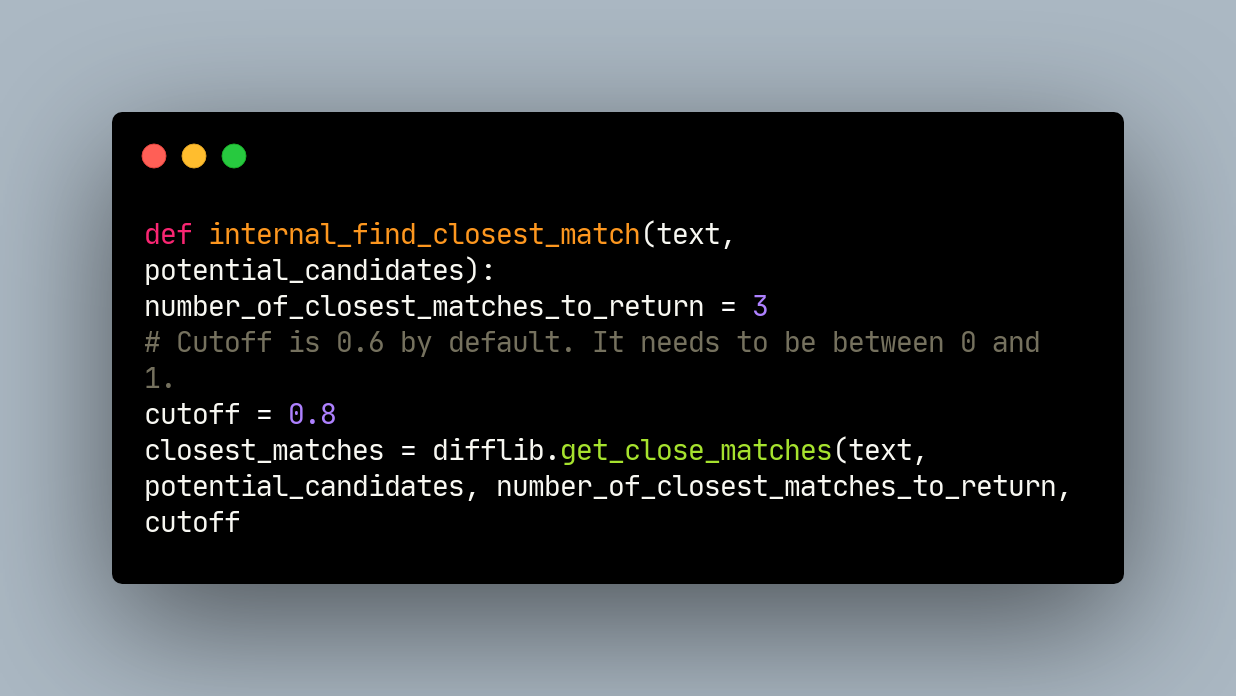 Using SQLAlchemy and difflib to String Match Data